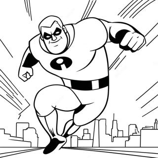 Mr Incredible In Action Coloring Page 1322-1172