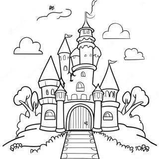 Princess Castle Coloring Page 13271-10907