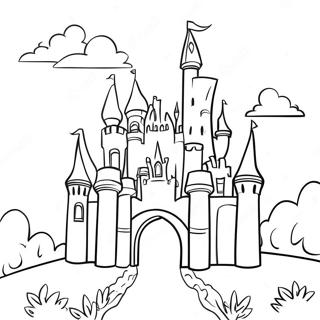 Princess Castle Coloring Page 13271-10908