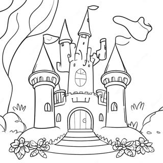 Magical Princess Castle Coloring Page 13272-10903