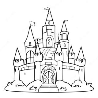 Magical Princess Castle Coloring Page 13272-10904