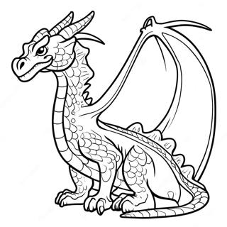 Advanced Realistic Dragon Coloring Page 13281-10911