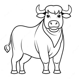 Bull Coloring Page 13291-10930