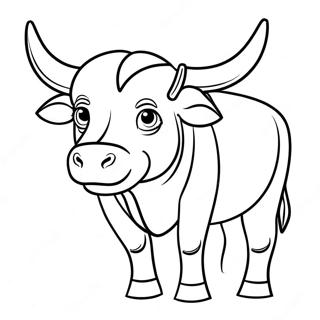 Bull Coloring Page 13291-10931