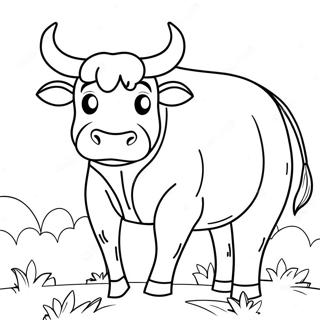 Bull Coloring Page 13291-10932