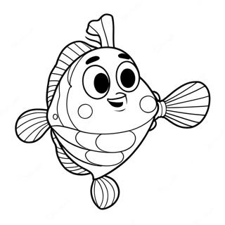 Fishstick In A Silly Pose Coloring Page 13312-10935