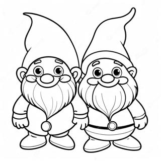 Christmas Gnomes Coloring Page 1331-1059