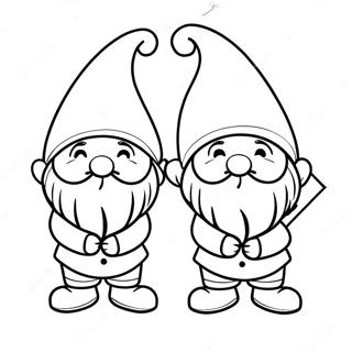 Christmas Gnomes Coloring Page 1331-1174