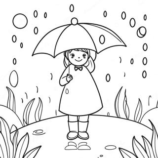 April Showers Coloring Page 13321-10947