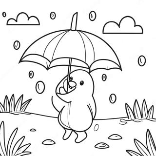 April Showers Coloring Page 13321-10948