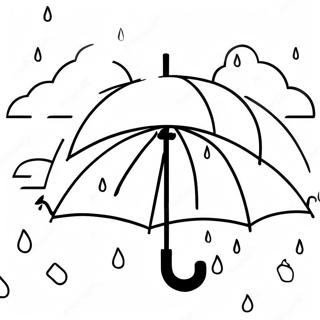 April Showers Bring May Flowers Coloring Pages