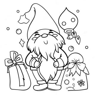 Festive Christmas Gnomes Coloring Page 1332-1179