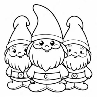 Festive Christmas Gnomes Coloring Page 1332-1180