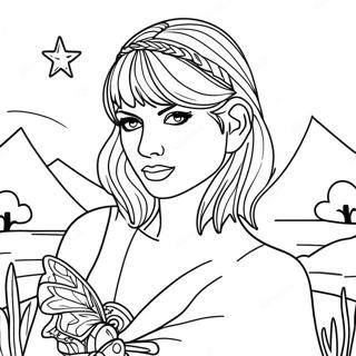 Taylor Swift Folklore Coloring Pages