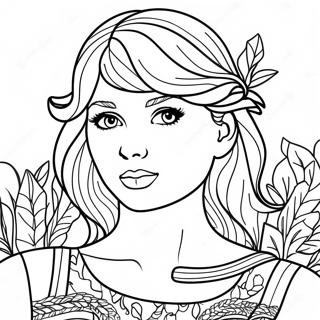 Taylor Swift Folklore Coloring Page 13341-10960