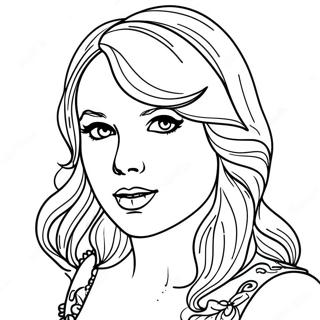 Taylor Swift Speak Now Coloring Pages