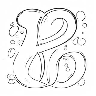 Bubble Letters Coloring Page 13361-10976