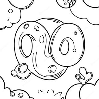 Bright Bubble Letters Coloring Page 13362-10978