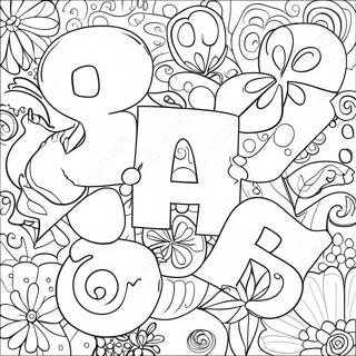 Bright Bubble Letters Coloring Page 13362-10979