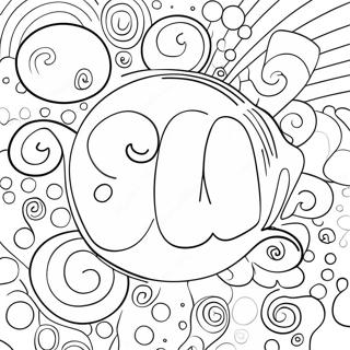 Bright Bubble Letters Coloring Page 13362-10980