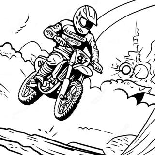 Supercross Dirt Bike Coloring Pages