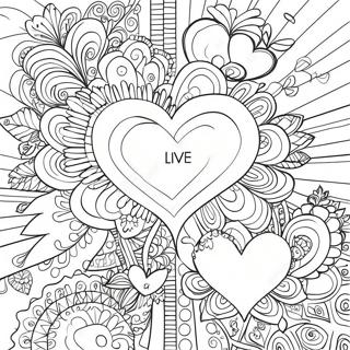 Hearts Coloring Page 13381-10992