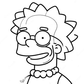 Trippy Bart Simpson Coloring Page 13391-10995