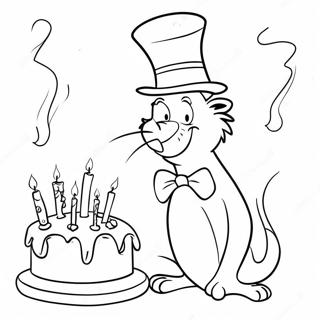 Happy Birthday Dr Seuss Coloring Pages