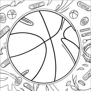 March Madness Basketball Coloring Page 13421-11024