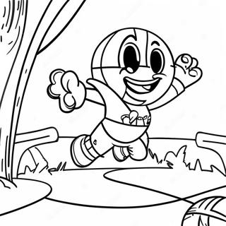 Exciting March Madness Tournament Coloring Page 13422-11025