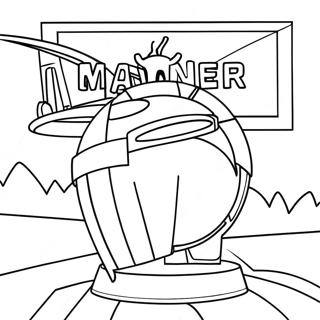 Exciting March Madness Tournament Coloring Page 13422-11026