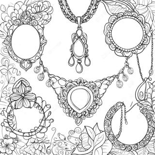 Jewelry Coloring Pages