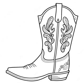 Cowboy Boot Coloring Page 13441-11038