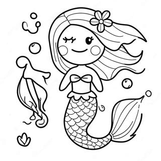 Beautiful & Realistic Mermaid Coloring Pages