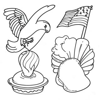 American Symbols Coloring Page 13461-11058