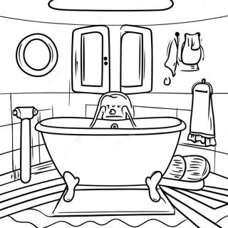 Bathroom Essentials Coloring Page 13471-11063