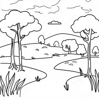 Melancholic Landscape Coloring Page 13492-11078