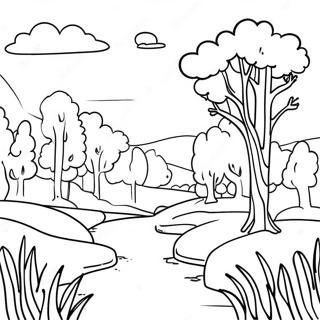 Melancholic Landscape Coloring Page 13492-11079