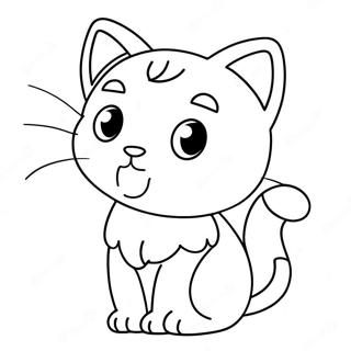 Chibi Cat Coloring Page 13511-11095