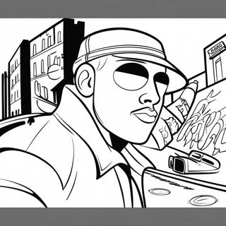 Gangster Graffiti Coloring Page 1351-1096