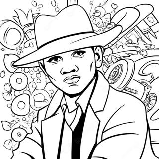 Gangster Graffiti Coloring Page 1351-1190