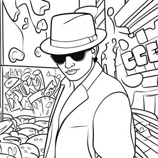 Gangster Graffiti Coloring Pages