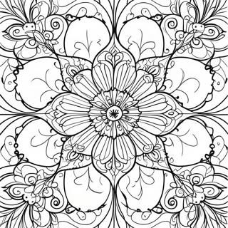 Kaleidoscope Patterns Coloring Page 13531-11107