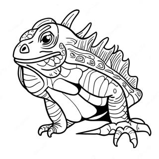 Iguana Coloring Pages