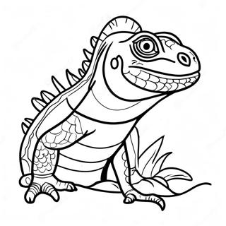 Iguana Coloring Page 13551-11126