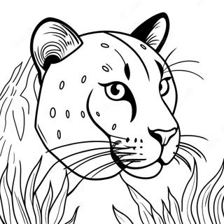 Cougar Coloring Pages