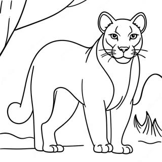 Cougar Coloring Page 13571-11155