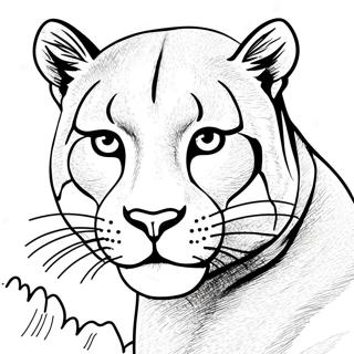 Cougar Coloring Page 13571-11156