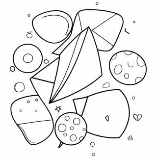 Fun Geometry Shapes Coloring Page 13592-11168