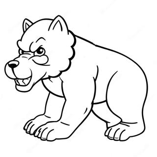 Michigan Wolverines Mascot Coloring Page 13612-11178